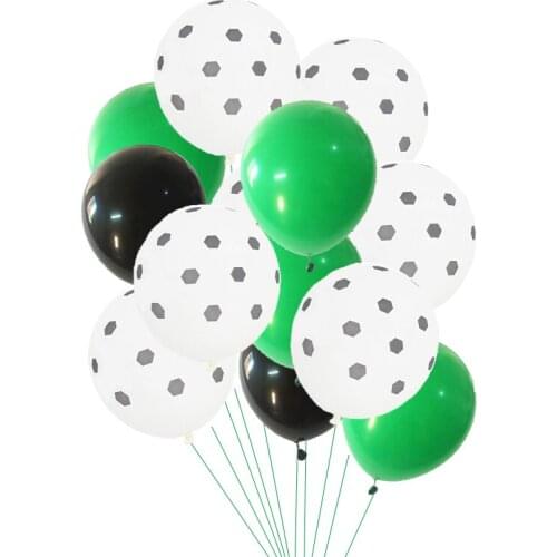 100pcs/lot 12inch Thicken Soccer Balls 12" Football Latex Balloons Birthday Party Decoration kids Childrens Toys Theme globos