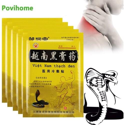 24Pcs Snake Venom Analgesic Patch Lumbar Spine Joint Neck Pain Relief Arthritis Rheumatism Treatment Medical Massage Plaster