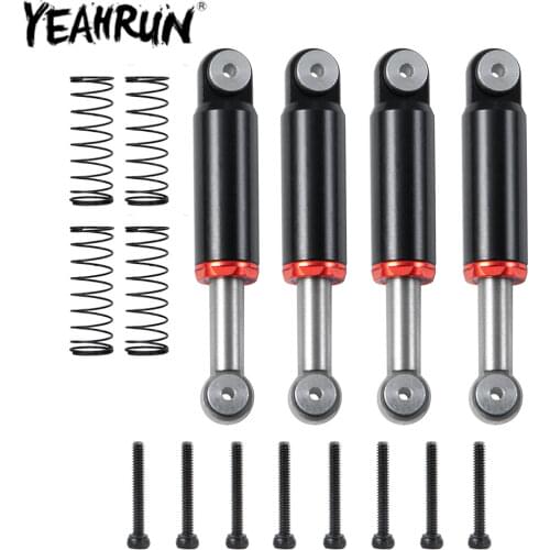 YEAHRUN 4PCS SCX24 Shock Absorber RC Car 32mm Internal Spring Damper Shock Kit for 1/24 RC Crawler Axial SCX24 90081