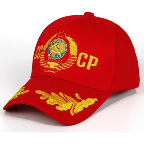 New CCCP USSR baseball cap unisex adjustable cotton CCCP embroidery snapback hat fashion caps sports hats men wholesale