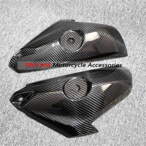 Motorcycle Tank Side Panels in Carbon Fiber For Honda CBR1000RR 2017-2019 Twill