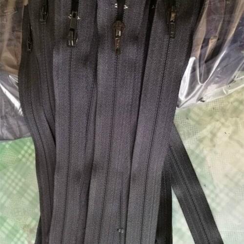 100 Pcs/lot YKK Zipper Black Nylon Coil Fastener for Pants Skirt Dress Sewing Accessories Wholesale