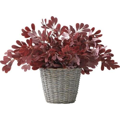 Craft Artificial Flowers Artificial Plants 9 Fork Green Jujube Leaf Green Artificial Leaves Wedding Home Party Decorations DIY