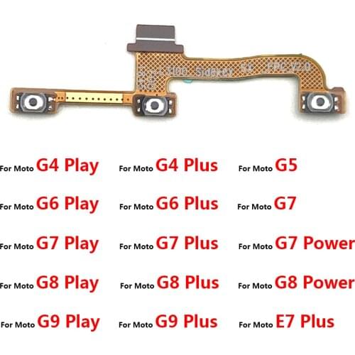 Volume Button Power Switch On Off Flex Cable For Moto G4 G5 G5S G6 G7 G8 G9 Play Plus Power Lite One Fusion Plus Action Vision