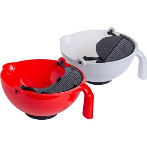 Multifunctional Mixing Bowl With Spatula Plastic Salad Bowl Mixing Bowl Salad Multi-Purpose Mixing Bowl Kitchen Tools