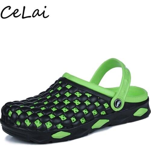2020 New Summer Shoes Men Sandals Rubber Outdoor Beach Sandals Mens Fashion Light Jelly Shoes Male Sandalias tenis hombre A-037