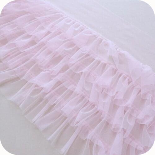 35cmx100cm Soft Gauze Multi-Layer Puff Yarn Lace Cloth Skirt Baby Skirt Hem Yarn Edge