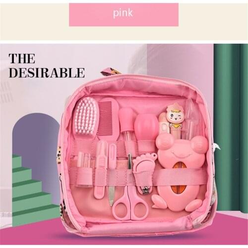 Baby Health Care Kit Newborn Nail Hair Thermometer Grooming Brush Kit Clipper Scissor Multifunction Kid Toiletries Kit Baby Care
