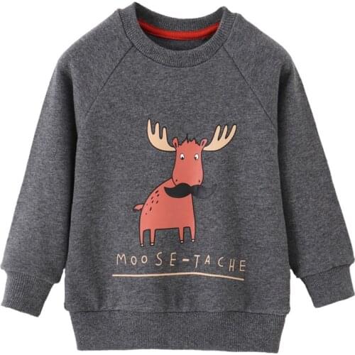 Zeebread New Animals Print Fashion Cotton Autumn Winter Boys Sweaters Long Sleeve Childrens Hooded Hot Selling Tops
