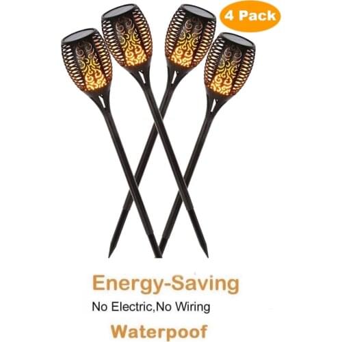 Update Solar 33LEDs Lawn Dancing flame Torch Lights radar 2017 waterproof portable Flame Lamp Flickering bulb dancing Lawn Lamps