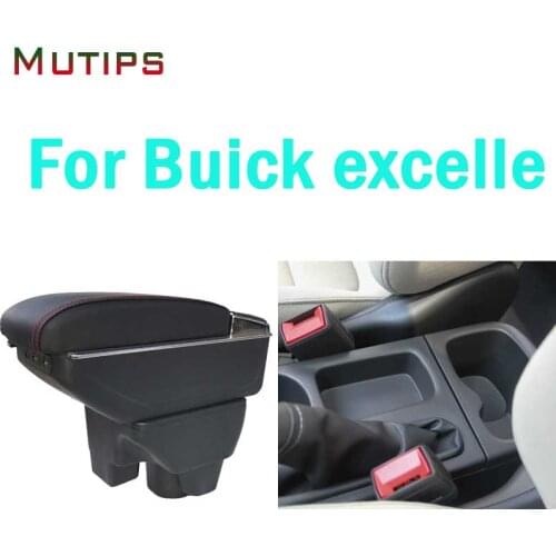 Mutips armrest box for buick new generation excelle accessories leather arm rest car-styling USB interface interior parts 2018
