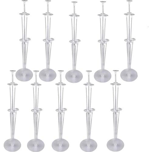 Balloon Stand Holders Kit for Party and Wedding Decorations Celebrations 10 Sets Balloon Stand Holders Kit