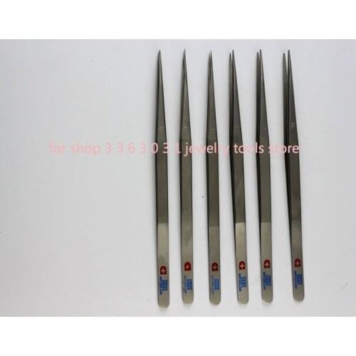Switzerland Gems Tweezers Frosted Diamond Tweezers Diamond Clips for JEwelry Tools