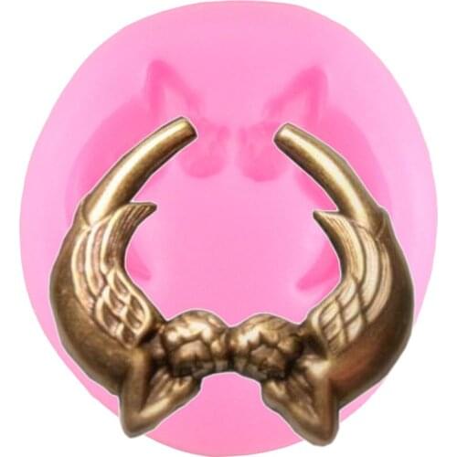 Angel Shape Silicone Mould Cupcake Topper Fondant Cake Decorating Tools DIY Wedding Candy Polymer Clay Chocolate Gumpaste Molds