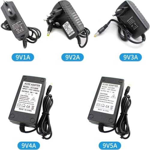 Unviersal 9V Switching Power Supply Adapter Charger 1A 2A 3A 4A 5A 9 V Volt Power Supply Fonte AC DC 220V to 9V SMPS