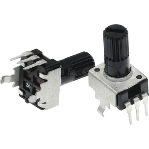 1000pcs Rv09 Vertical 12.5mm Shaft 1k 2k 5k 10k 20k 50k 100k 0932 Adjustable Resistor 9 Type 3pin Seal Potentiometer