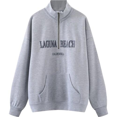 UNUTH Girls Vintage Cotton Sweatshirts 2020 Autumn Fashion Ladies Soft Embroidery Pullovers Casual Women Chic