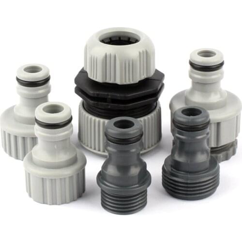 1pc NuoNuoWell Hi-Quality Garden Quick Connectors 1/2" 3/4" Thread Water Faucet Joint Flower Garden Irrigation Hose Fittings Set