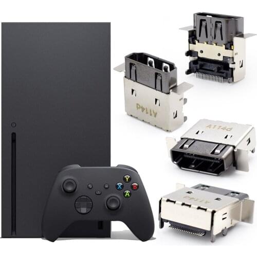 1pc For Xbox Series SX HDMI-compatible Port Socket Interface for Microsoft XBOX Series X S HDMI-compatible Port Connector Jack