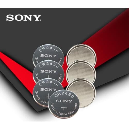 10pc/lot Sony 100% Original CR2430 CR 2430 3V Lithium Button Cell Battery Coin Batteries For Watches,clocks,hearing aids