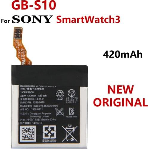 100% Genuine 420mAh Battery GB-S10-353235-0100 For SONY SW3 SWR50 3SAS Phone High Quality Batteria Batteries With Tracking Code