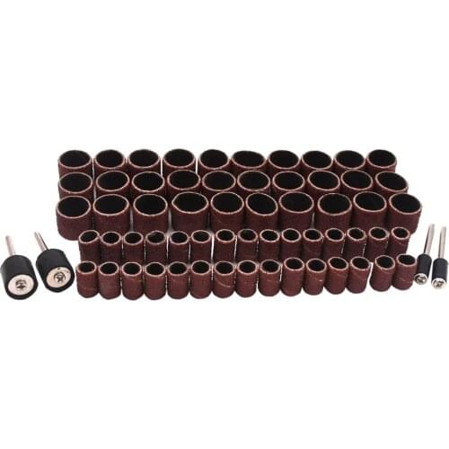 106pcs Sanding Bands Rotary Power Tool Fits For Dremel 1/8" Shank Sanding Polish Accessory Bit Set Abrasive Tools Kit