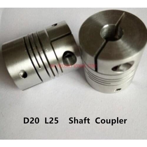 2021 Promotion Bearing Rolamentos Free Shipping 5pcs Parallel Slit Clamping Elastic Coupling D20 L25 5/ 6/ 6.35/ 8 5*5 6*6 8*8