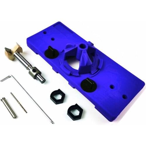 35mm Hinge Hole Locator Jig Drilling Guide DIY Carpenter Woodworking Tools Set Hole Punch Hole Drill Guide Kit SCIE999