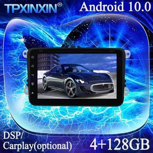 4+128G Android 10.0 PX6 Carplay DSP For Skoda Octavia II 2005-2010 Multimedia Player Tape Recorder GPS Navi Auto Radio Head Unit