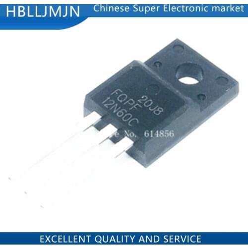 50PCS FQPF12N60 12N60 FQPF12N60C 12A 600V