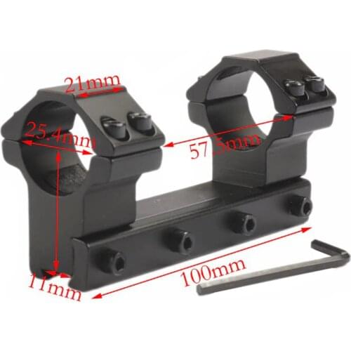 One Piece High Profile Double Ring Alloy Rifle Scope Mount Rings Mounts 30 /25.4 mm 11mm Dovetail Rail Caza Hunting Accessories