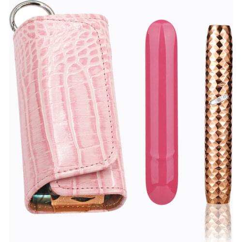 Crocodile Flip Bag for Iqos 3.0 Duo Case Side Cover Cap Tube Pouch Holder Double Book Wallet Leather Covers Accessories