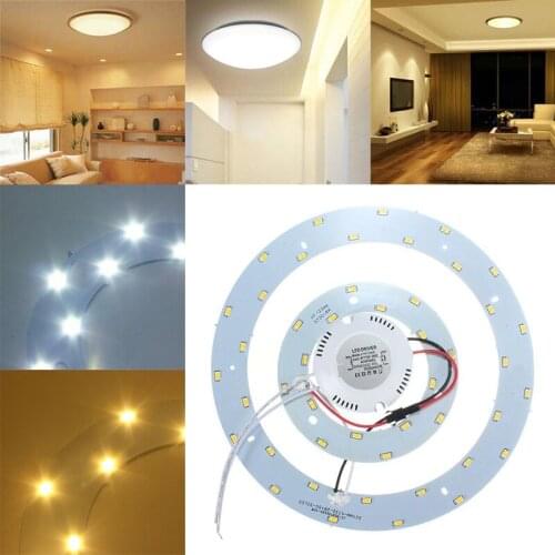 IKVVT 5730 SMD 8-33W LED Panel Annular Ceiling Light Fixtures Lamp White/Warm White