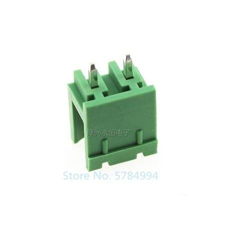 Free shipping 100PCS 2EDG5.08MM terminal block 2EDGV-5.08-2P male and female plug-in connector / straight pin type 2PIN