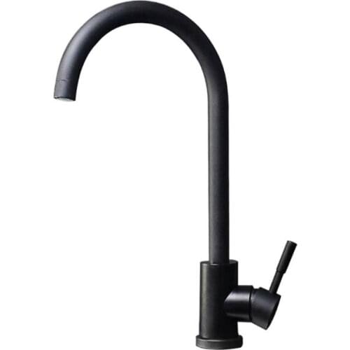 Fashion Black and white color 304 stainless steel kitchen faucet mixer dual sink rotation kitchen water tap