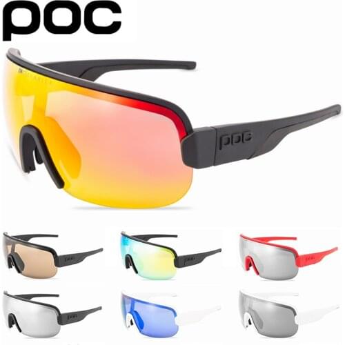 Men Women POC AIM Polarized Cycling Sunglasses Mtb Road Bike Bicycle Eyewear Outdoor Sport Glasses MTB Eyewear Cycling Goggles