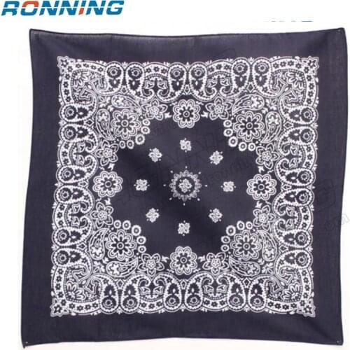 Custom 55*55cm Square Bandana Fashion Cotton Headband Printed For Women/Men/Boys/Girls