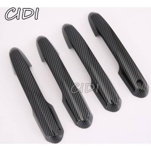 For Toyota Rav4 Rav 4 Xa50 2019 2020 ABS chrome Carbon Fiber Black door handle cover trim auto accessories Car Accessories