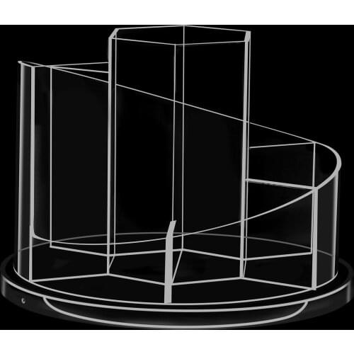 Desktop Storage Box Cute Desk Home Decoration Student Stationery Pen Holder 360 Degree Rotating Pen Holder