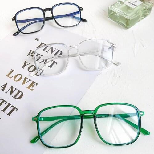 2020 Fashion Plastic Women Eyeglasses Oversized Square Optical Men Transparent Clear Lens Computer Glasses Frame