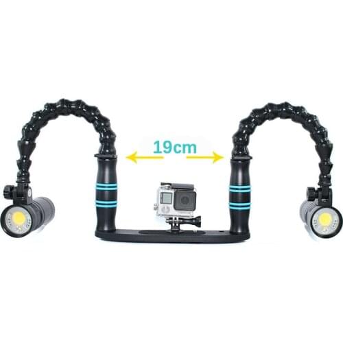 WEEFINE WFA67 tray flex arm bracket for TG5 gopro Sony Canon Nikon Camera housing& strobe light Underwater photography