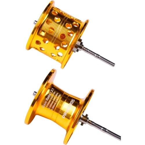 DIY Baitcasting Fishing Reel Wire Cup 18+1 BB Spool Metal Deep Shallow Spools Outdoor Ocean Fishing Tackles Accessories