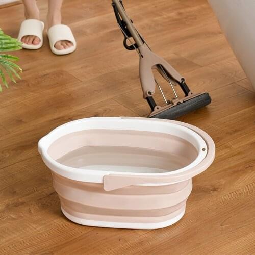 Folding bucket portable car wash bucket household large mop bucket thickened portable plastic bucket water storage bucket