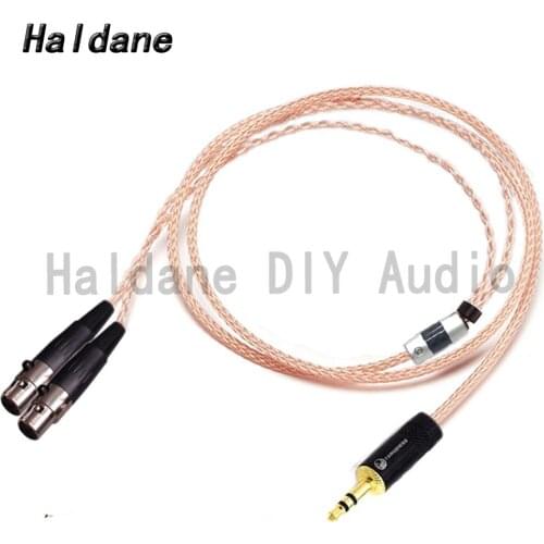 Haldane HIFI 2.5/3.5/4.4mm Single Crystal Copper Headphone Upgrade Replacement Cable for Audeze LCD-3 LCD3 LCD-2 LCD2 Headphones