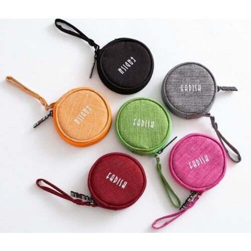 Portable Earphone Bag Coin Purse Headphone USB Cable Case Earphone Accessories Earphone Wallet Carrying Storage Bag