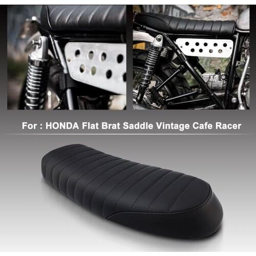 Universal Motorcycle Vintage Saddle Cafe Racer Seat Flat Brat for Honda CB CL Yamaha SR XJ SUZUKI GS car caring accessories