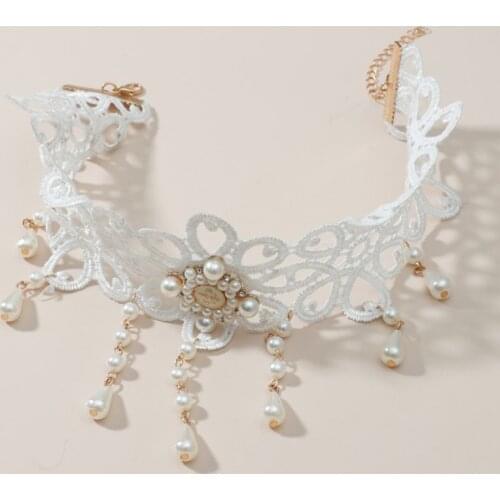 Yiyaofa Vintage Lace Choker Ketting Voor Vrouwen Accessoires Gothic Sieraden Kraag Verklaring Ketting Lady Bruiloft Sieraden