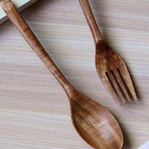 1Pcs Walnut Wooden Spoon Coffee Stirring Tea Dessert Spoon Mixing Soup Spoon Tableware Kitchen Supplies For Cooking And Stirring
