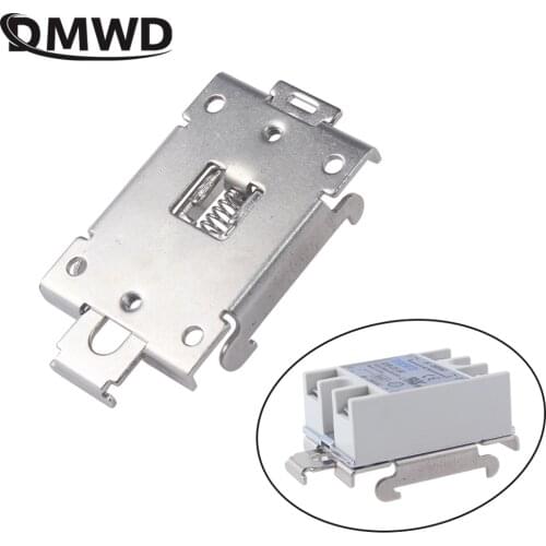 1PCS single phase SSR 40DA 25DA AA DD 35MM DIN rail fixed solid state relay clip clamp