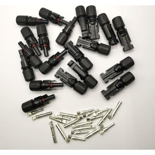 10 Pairs Solar PV System Cable Panel Connector Male Female Plug For 2.5 4.0 6.0 mm2 Wire IP67 Waterproof